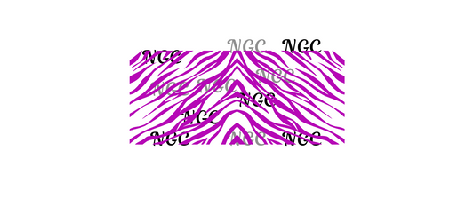 16 oz wrap purple zebra stripes
