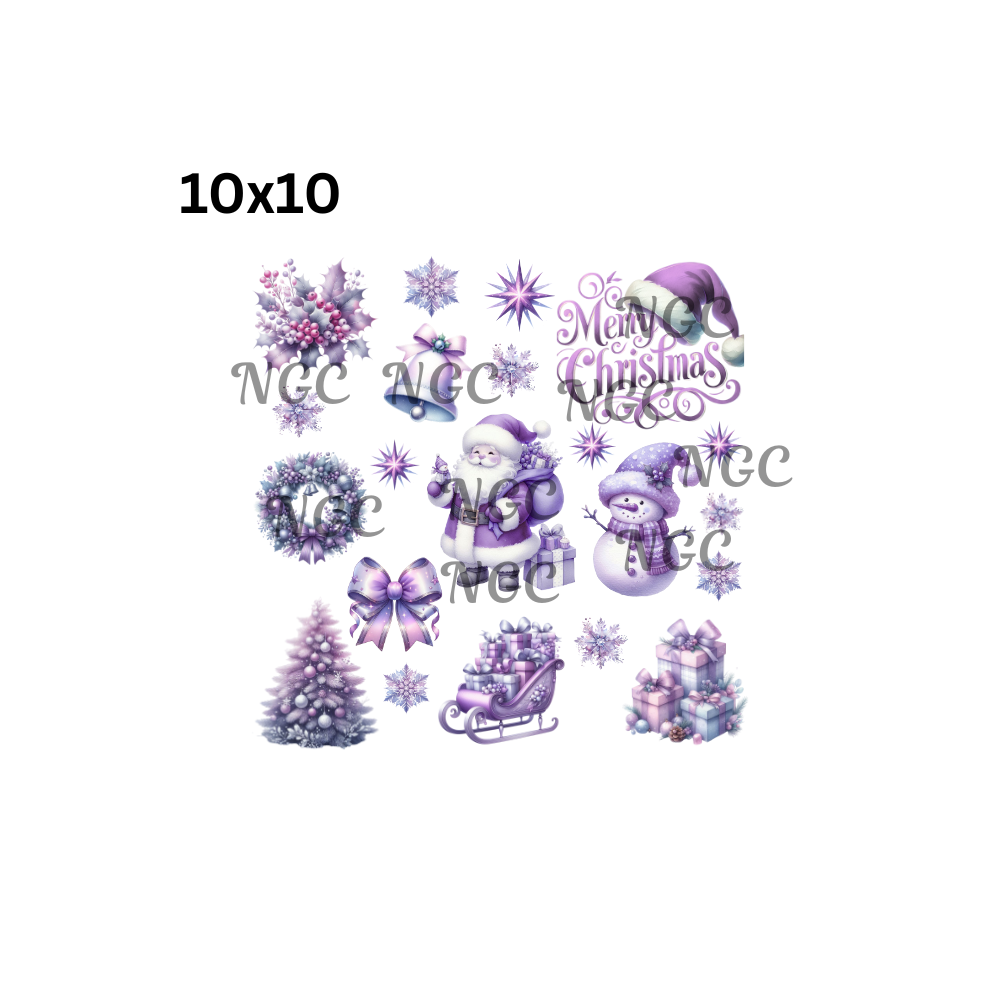 10x10 purple christmas2
