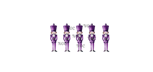 16oz purple nutcrackers christmas