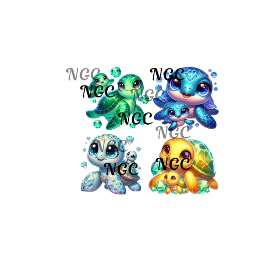 single decal turtles & mommas