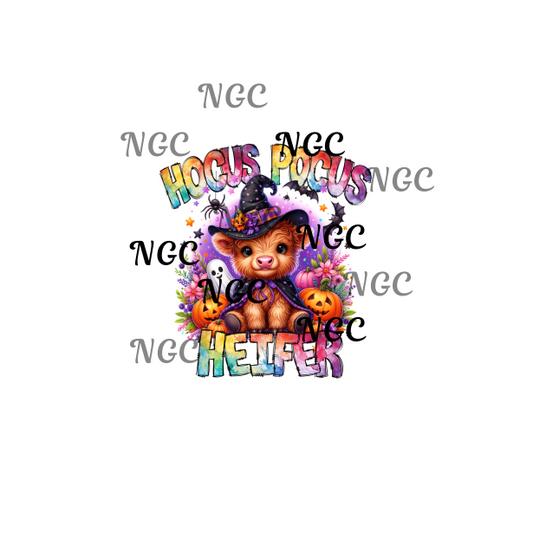 single decal hocus pocus heifer
