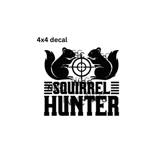 decal squirrel hunter