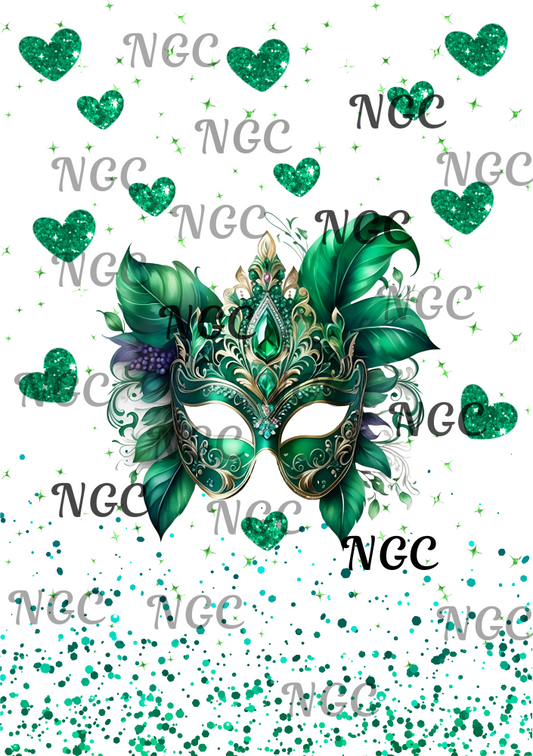 A5 Notebook   Emerald mask