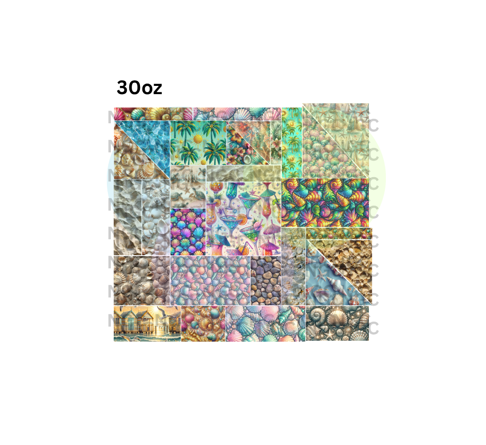 30oz beachy patchwork pre cut
