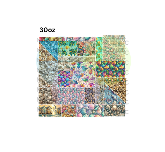 30oz beachy patchwork pre cut