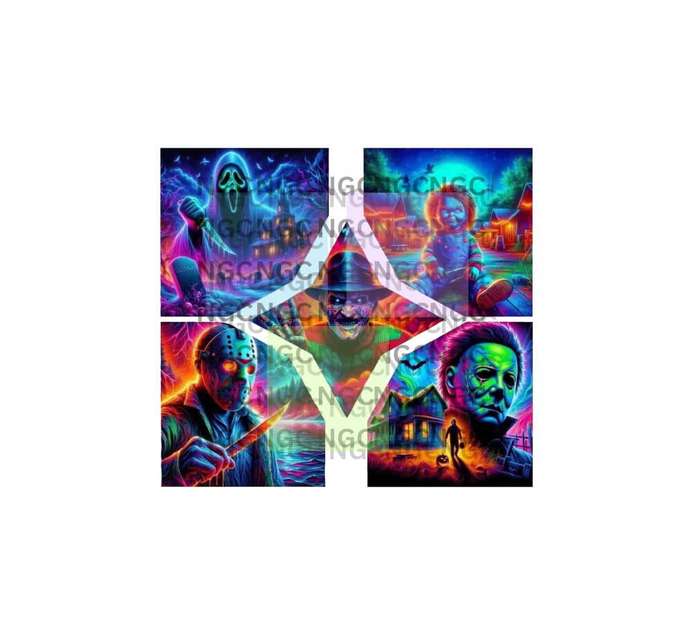 30oz colorful horror guys