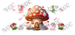 16oz wrap fairy mushroom house