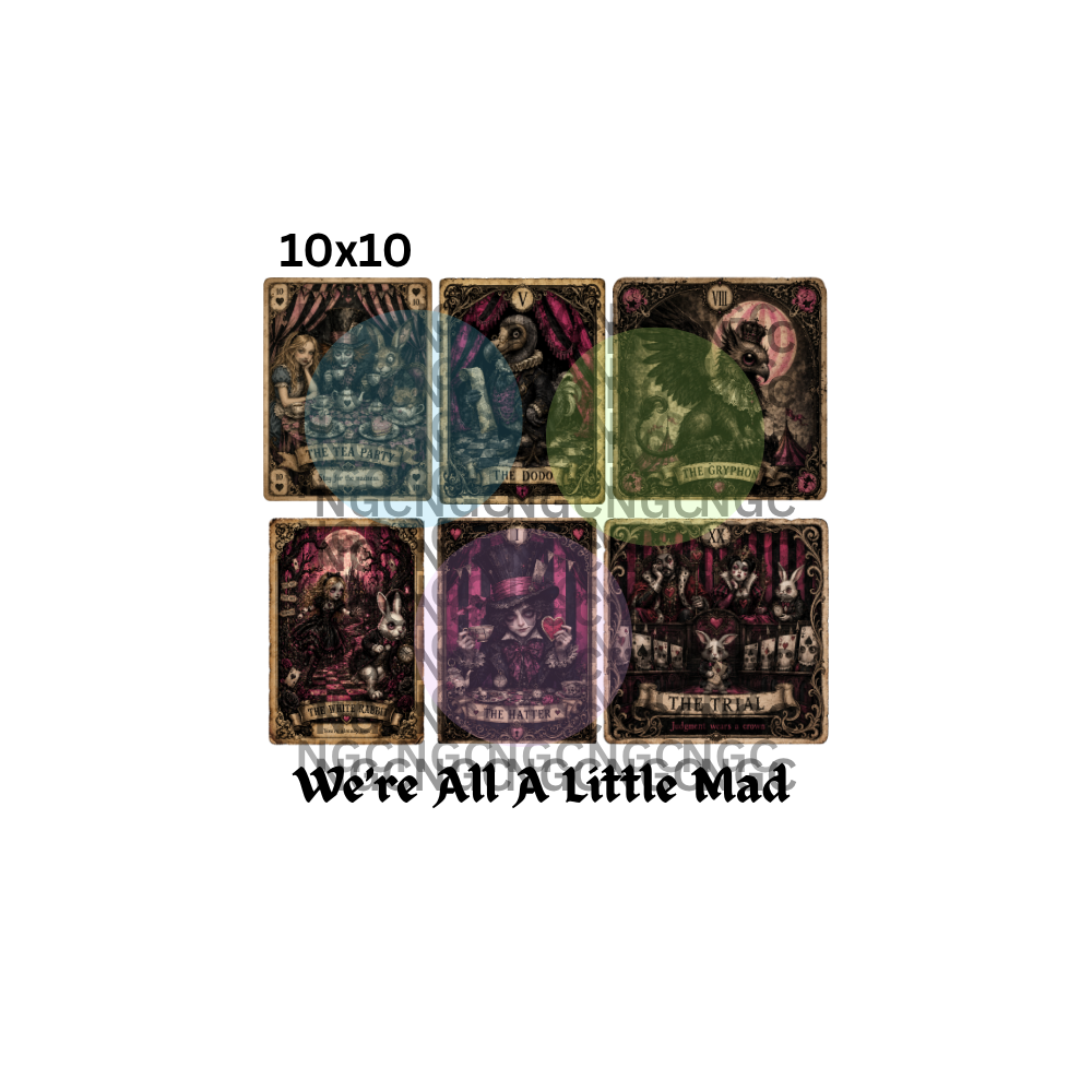 10x10 alice tarot cards