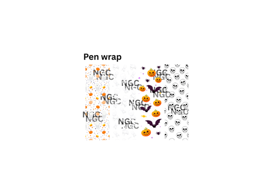 pen wrap pumpkins