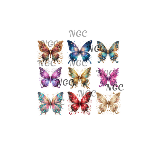 single decal set of butterflies2