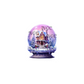 decal purple christmas snowglobe