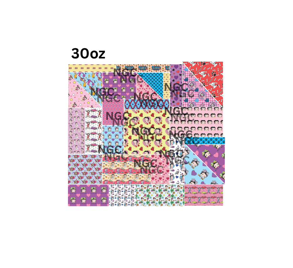 30oz betty boop patchwork pre cut