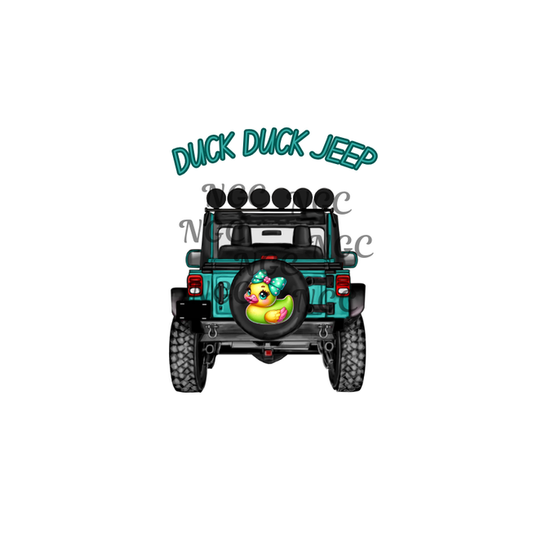 decal teal duck duck jeep