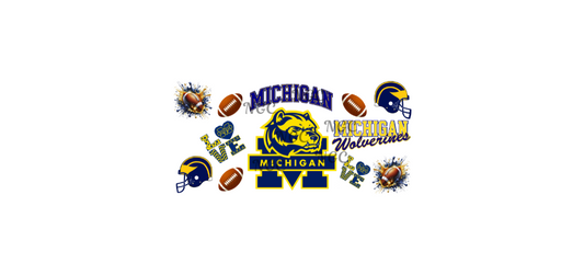 16oz michigan wolverines2 football