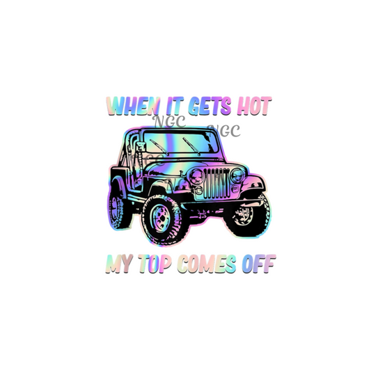 decal when it gets hot Jeep