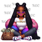 single decal boujie girl Sagittarius