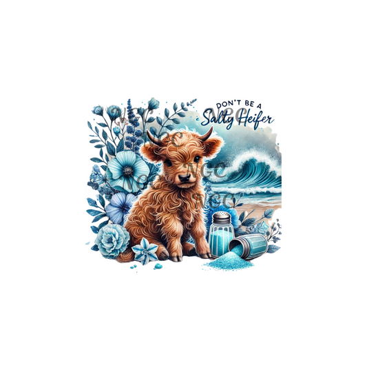 decal blue salty heifer