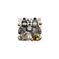 decal black gold snowman christmas9