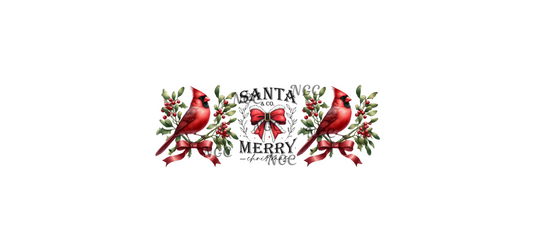 16oz santa & co with cardinals christmas