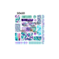 10x10 teal purple patchwork