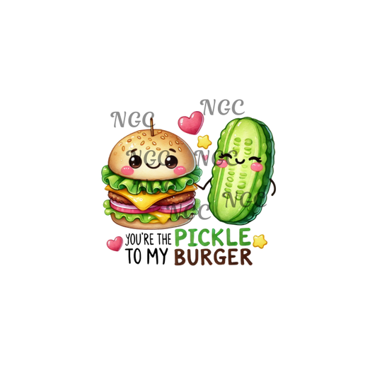 decal pickle burger