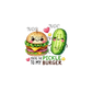 decal pickle burger