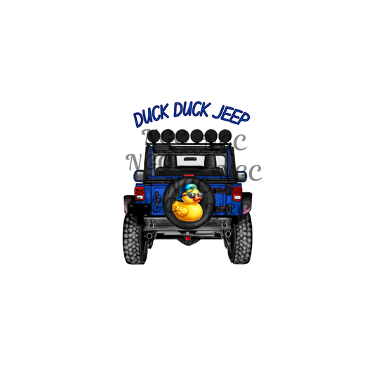 decal dark blue duck duck jeep