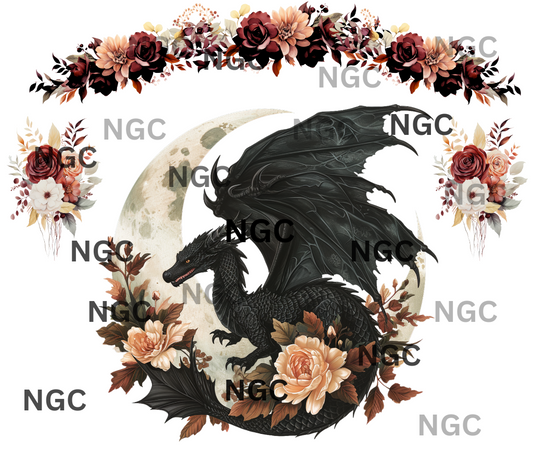 20oz wrap Black Dragon