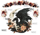 20oz wrap Black Dragon