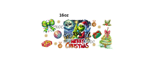 16oz merry christmas grinch