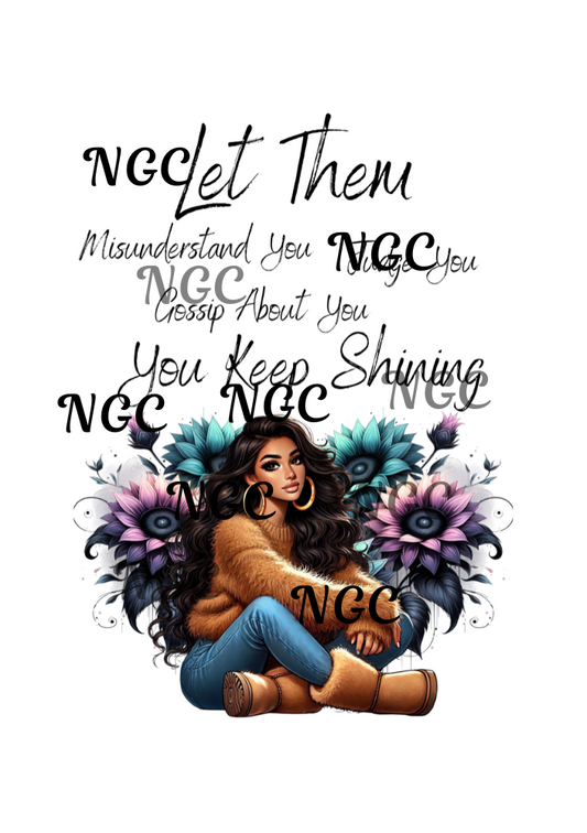 A5 Notebook let them girl with sunflower