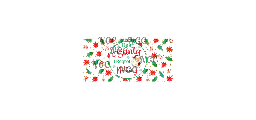 16oz dear santa christmas