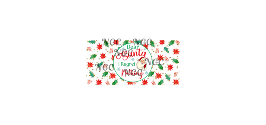 16oz dear santa christmas