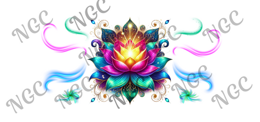 16oz wrap Neon lotus