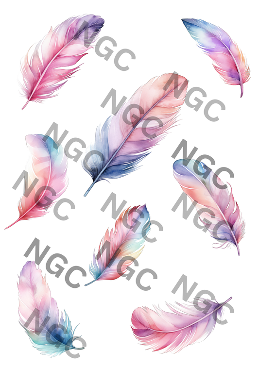 A5 Notebook feathers4