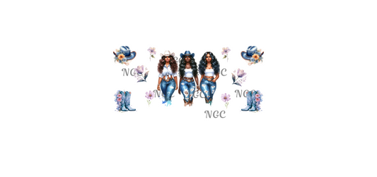 16 oz wrap melanin black brown women with hats & boots