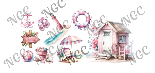 16oz wrap pink nautical