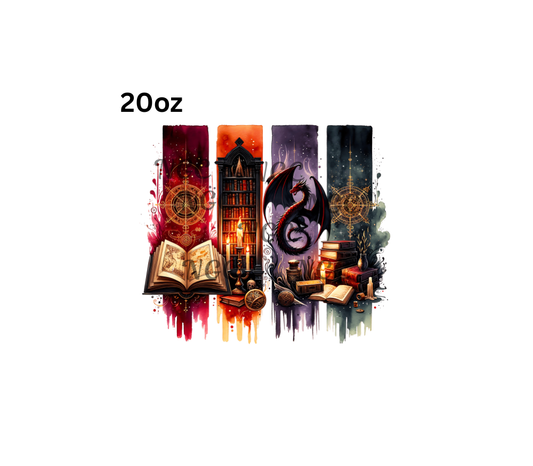 20oz books dragon brushstrokes