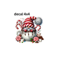 decal christmas candy and cocoa gnome