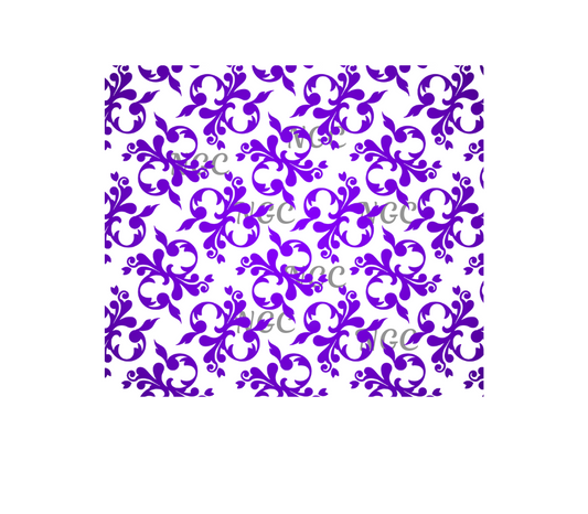 10x10 ombre purple tooled leather