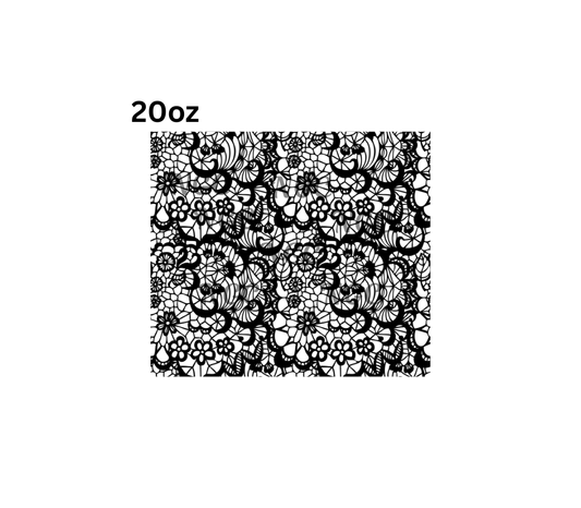 20oz black lace30
