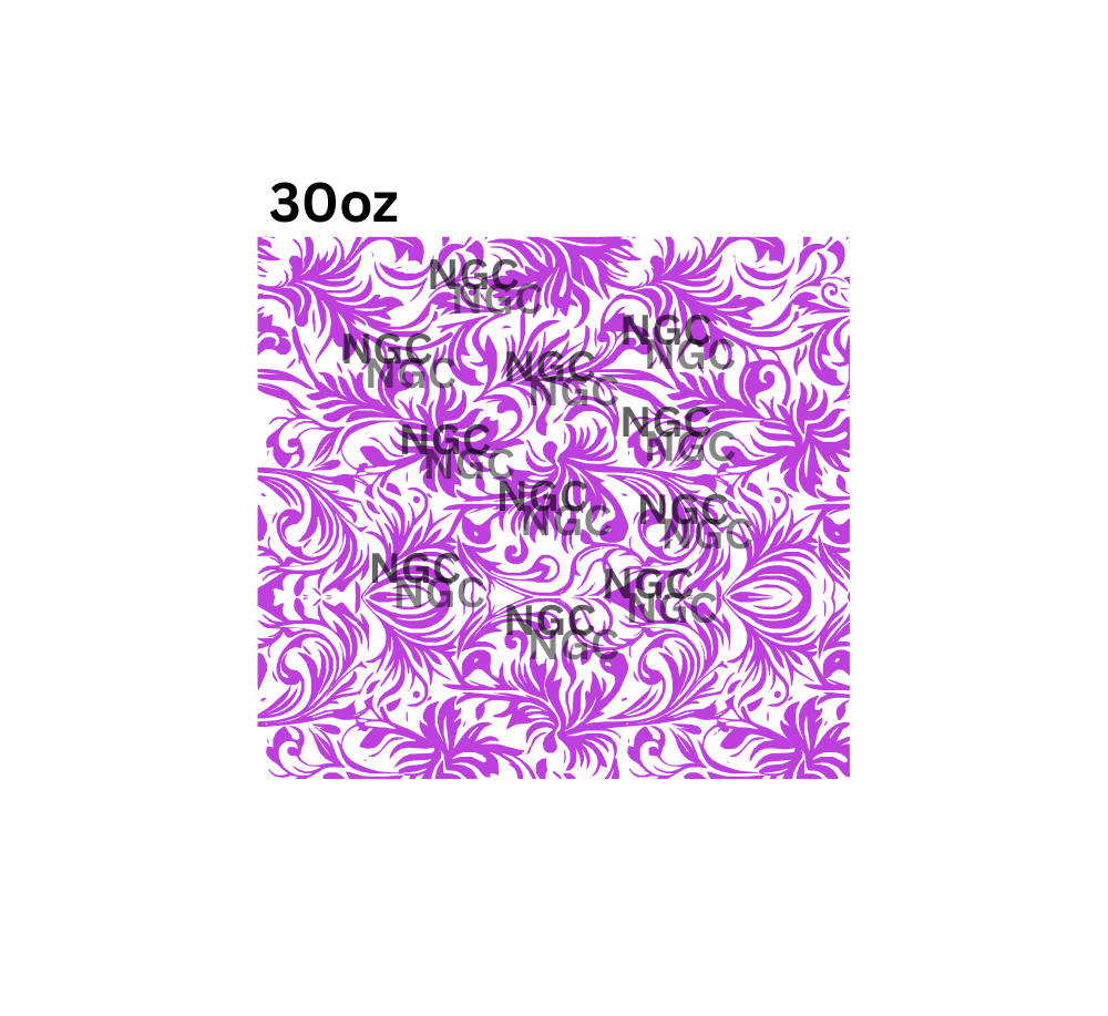 30oz filigree purple