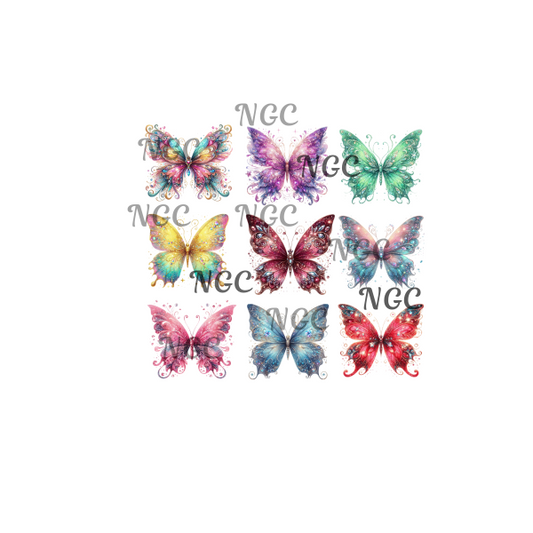 single decal set of butterflies1