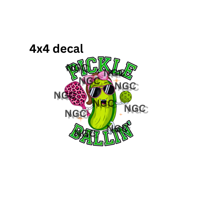 decal pickle ball