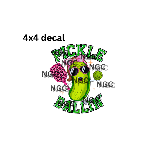 decal pickle ball