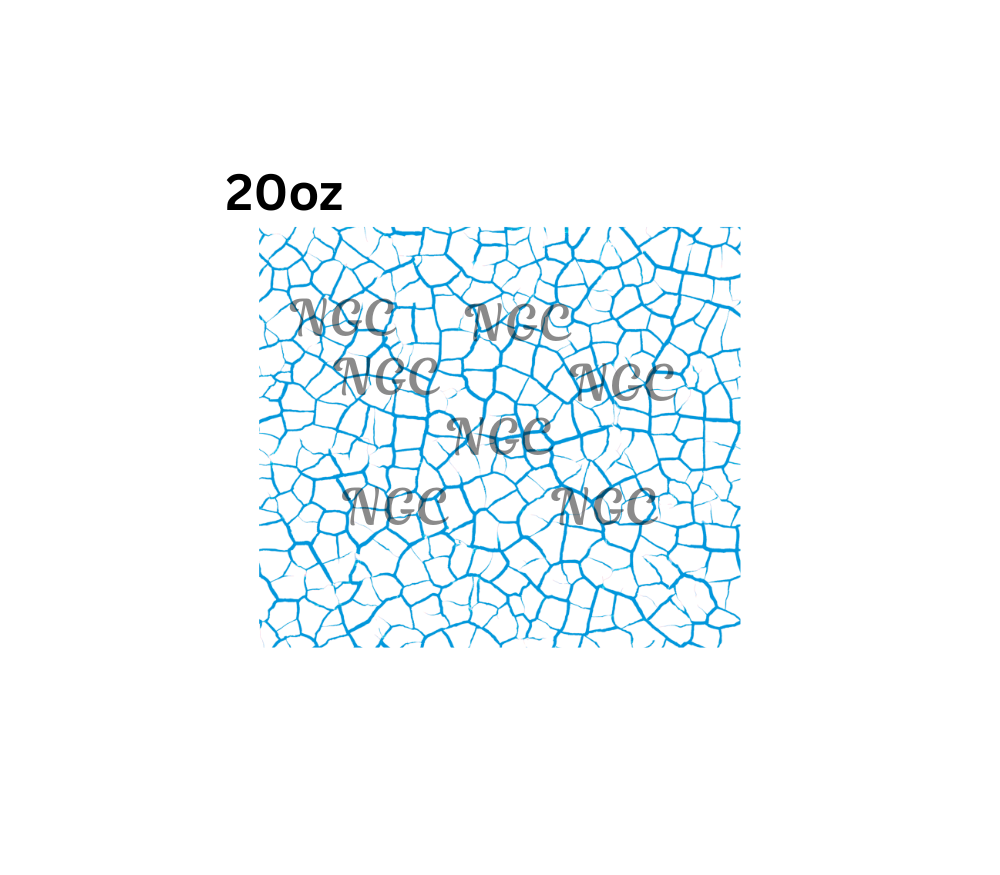 20oz crackle teal 20