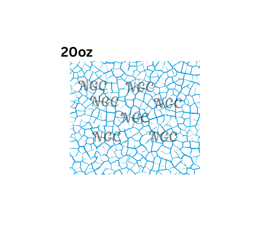 20oz crackle teal 20