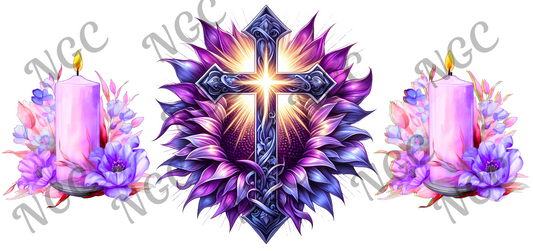 16oz wrap Cross candles