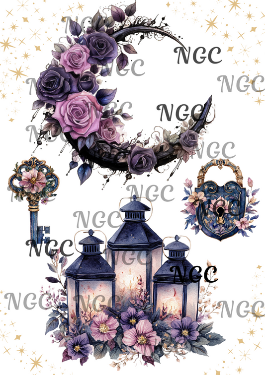 A5 Notebook Lanterns moon