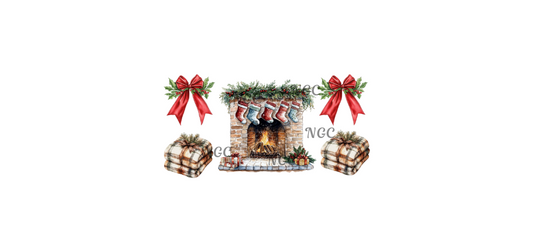 16oz christmas mantle with elements